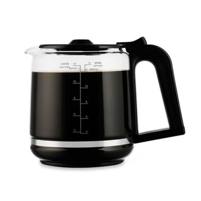 Krups Savoy 12-Cup Glass Replacement Carafe in Black - Bed Bath & Beyond